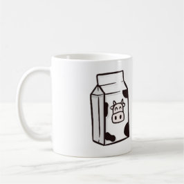 Rolig present, ko kartong, mjölkkartong kaffemugg