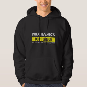 Rolig present till bilmekaniker och gör-det-själv- hoodie