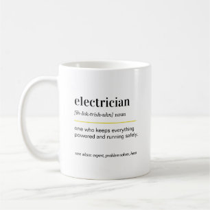 Rolig present till elektriker - Kaffemugge Kaffemugg