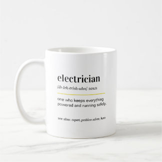 Rolig present till elektriker - Kaffemugge Kaffemugg