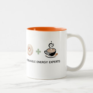 Rolig present till expert på förnybar energi Två-Tonad mugg