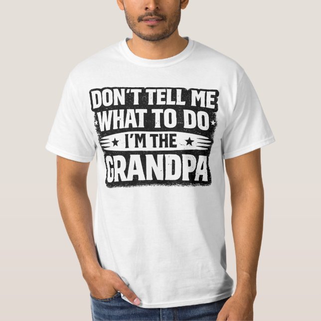 Rolig present till farfar – Berätta inte för mig v T Shirt (Framsida)