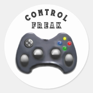 Rolig present till gamer runt klistermärke