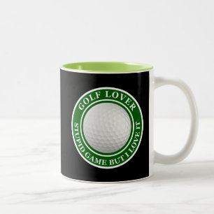 Rolig present till golfentusiaster Två-Tonad mugg