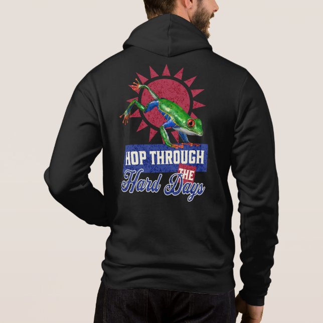 Rolig present till grodälskare Hoppa igenom tuffa  T Shirt (Baksida)