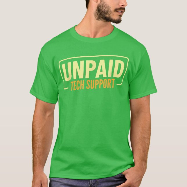 Rolig present till IT-konsult med support på helpd T Shirt (Framsida)