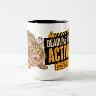 Rolig present till kaffebitarar med katt-tema för mugg