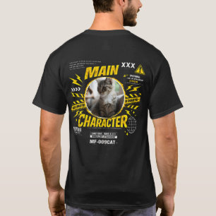 Rolig present till kattälskare med anpassad text t shirt