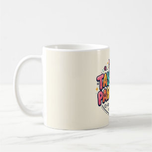 Rolig present till kattälskare - stanna positiv  kaffemugg