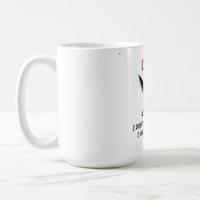 Rolig present till kock — Jag har ingen dålig lägg Kaffemugg (Vänster)