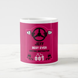 Rolig present till körinstruktör jumbo mugg