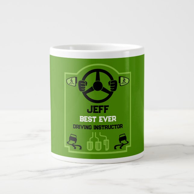 Rolig present till körläraren jumbo mugg (Framsidan)