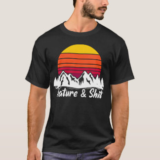 Rolig present till kvinnor för camping och vandrin t shirt