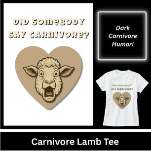 Rolig present till lammköttsentusiast t shirt
