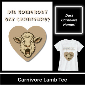 Rolig present till lammköttsentusiast t shirt