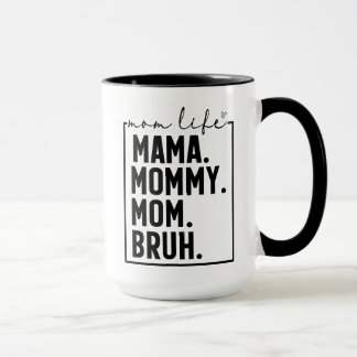 Rolig present till mamma - keramisk svart kaffemug mugg