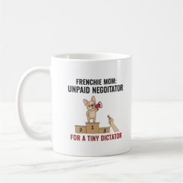 Rolig present till mamma till fransk bulldogg kaffemugg