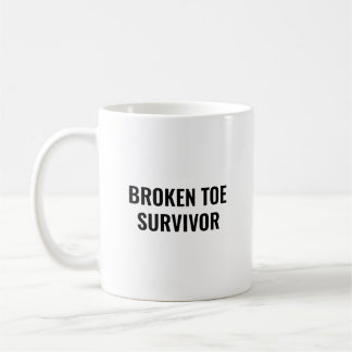 Rolig present till överlevare av brutet tå för att kaffemugg
