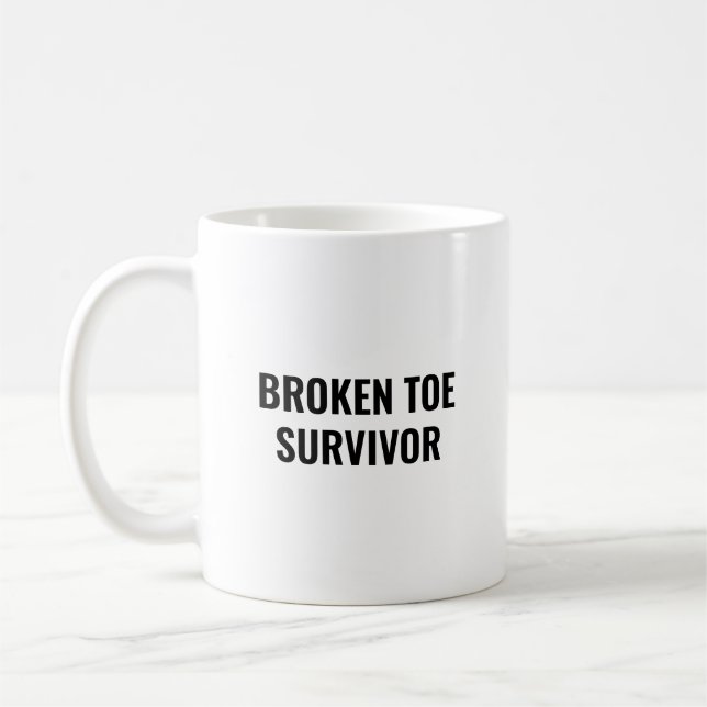Rolig present till överlevare av brutet tå för att kaffemugg (Vänster)