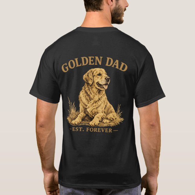 Rolig present till pappa som hundägare t shirt (Baksida)