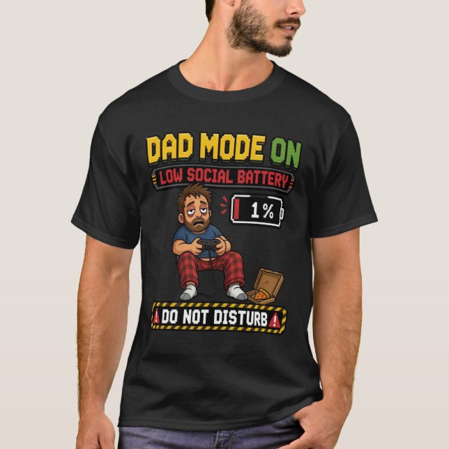 Rolig present till pappor som gillar spel | t shirt (Framsida)