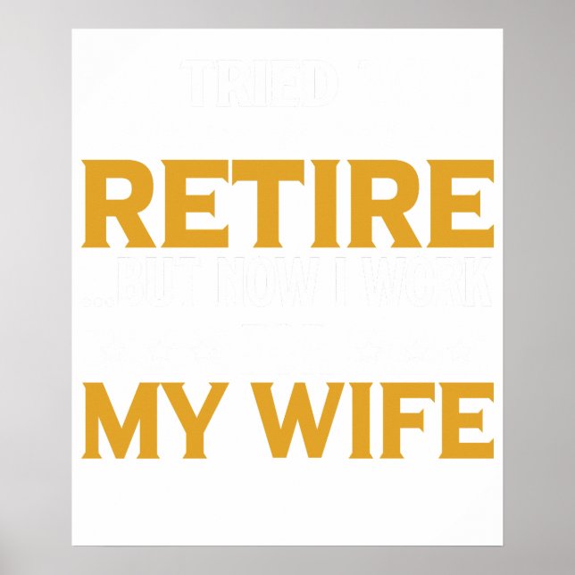 Rolig present till pensionär Jag försökte gå i pen Poster (Framsidan)