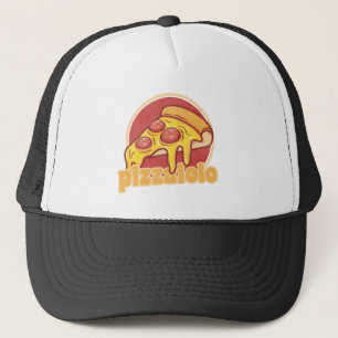 rolig present till pizzabagare pizzaillustration keps