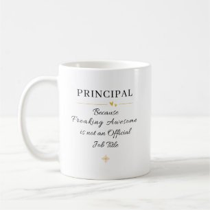 Rolig present till rektor kaffemugg