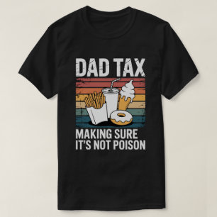 Rolig present till snabbmatsgift Retro Pappa Ska T Shirt