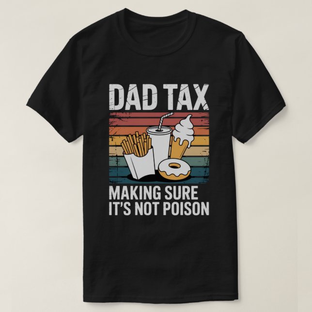 Rolig present till snabbmatsgift | Retro Pappa Ska T Shirt (Design framsida)