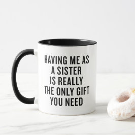 Rolig present till syster Mugg julpresent