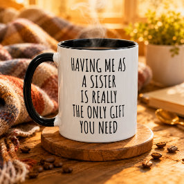 Rolig present till syster Muggpresent till systrar Mugg
