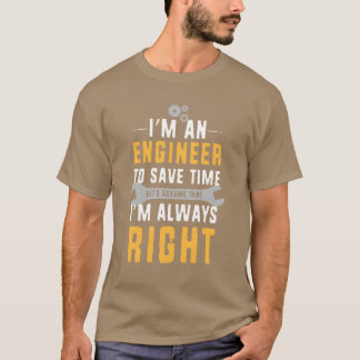 Rolig present till teknisk student Jag är ingenjör T Shirt