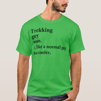 Rolig present till vandringsman med campingdefinit t shirt
