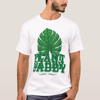 Rolig present till växtpappa och monstera-växtälsk t shirt