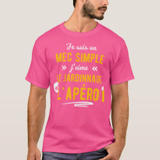 Rolig presentidé för män som brinner för trädgårds t shirt
