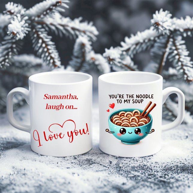 Rolig presentidé för personlig valentinskål kaffemugg (Funny Food Valentine Mug Personalized Gift Idea)