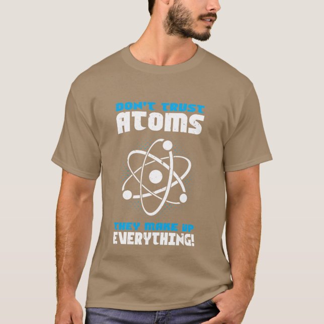 Rolig presentidé för vetenskapsatomer t shirt (Framsida)