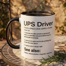 Rolig presentidé till UPS-förare - present till br Mugg