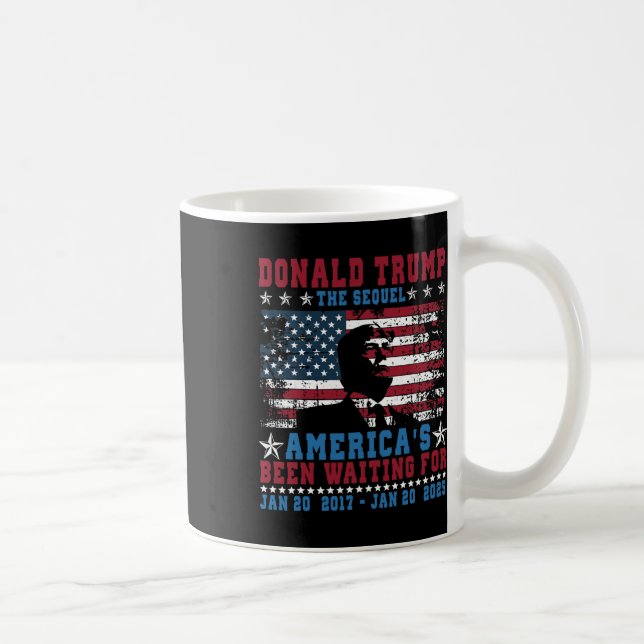 Rolig President Donald Trump Invigning Dag 2025 Kaffemugg (Höger)