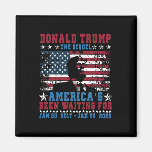 Rolig President Donald Trump Invigning Dag 2025 Magnet