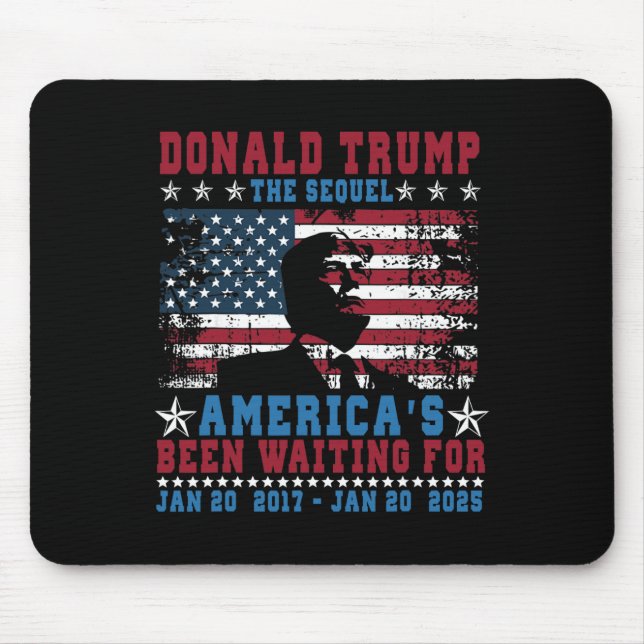 Rolig President Donald Trump Invigning Dag 2025 Musmatta (Framsidan)