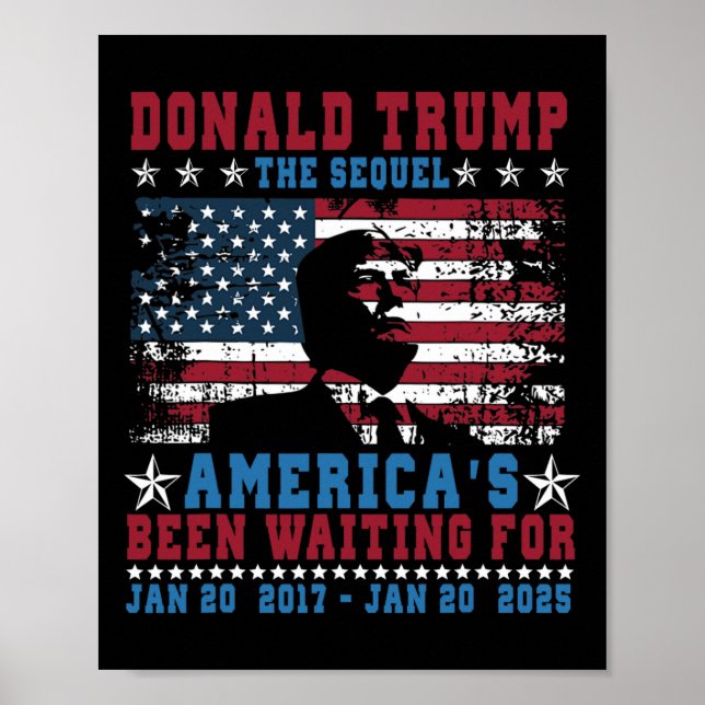 Rolig President Donald Trump Invigning Dag 2025 Poster (Framsidan)