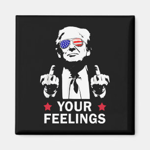 Rolig President Donald Trump Mellanfinger Magnet