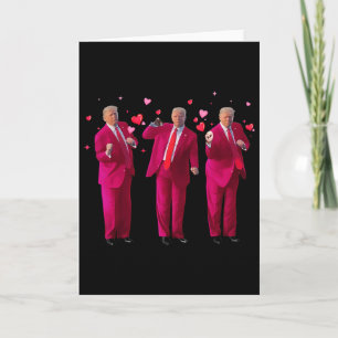 Rolig President Trump Dansar Donald Trump Hjärta V Kort