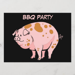 Rolig prickig rosa anpassningsbar för party för inbjudningar