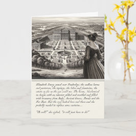 Rolig Pride and Prejudice Jane Austen-kort Kort