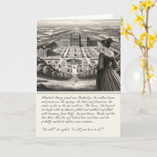 Rolig Pride and Prejudice Jane Austen-kort Kort