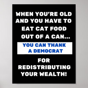 Rolig Pro Republikan Anti Demokratisk Politisk Kat Poster