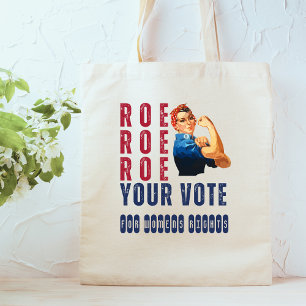 Rolig Pro-Val Retro Feministisk Politisk Tecknad B Tygkasse